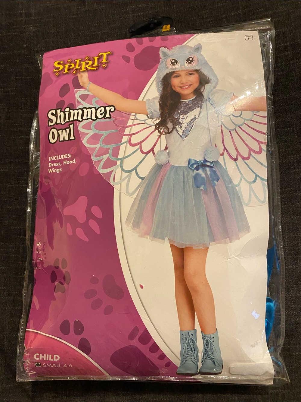 Spirit Halloween Shimmer Owl Kids Costume